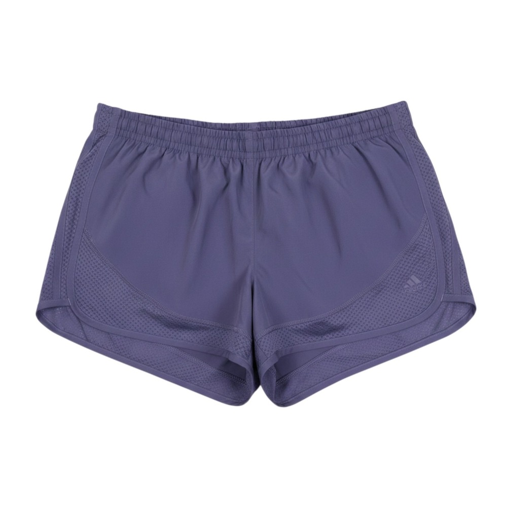 Adidas Running Shorts Women L Blue Climacool Mesh Athletic Gym 3" Inseam Jogging